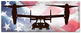 Planes V22 Osprey American Flag Metal Sign