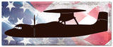 Planes E 2 Hawkeye American Flag Metal Sign