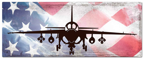 Planes A6 Intruder American Flag Metal Sign