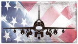 Planes Super Sabre American Flag Metal Sign