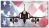Planes Phantom American Flag Metal Sign