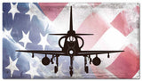 Planes A 4F Seahawk American Flag Metal Sign