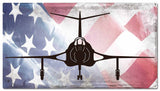 Planes F101 Voodoo American Flag Metal Sign