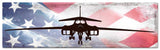 Planes B1B Bomber American Flag Metal Sign