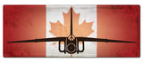 Planes AVRO Arrow Canadian Flag Metal Sign