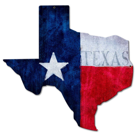 TEXAS STATE FLAG Metal Sign