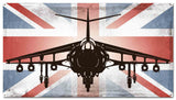 Planes Harrier UK Flag Metal Sign