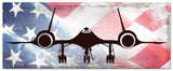 Planes SR 71 American Flag Metal Sign