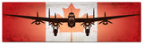 Planes Lancaster Canadian Flag Metal Sign