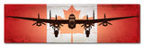 Planes Lancaster Canadian Flag Metal Sign