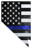 Nevada Thin Blue Line American Flag Metal Sign