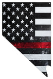 Nevada Thin Red Line American Flag Metal Sign