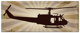 PSB310 - Huey Helicopter Profile Metal Sign