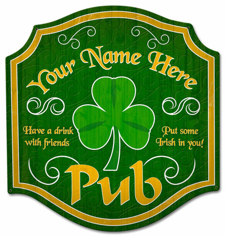 Irish Pub - Personalized Metal Sign