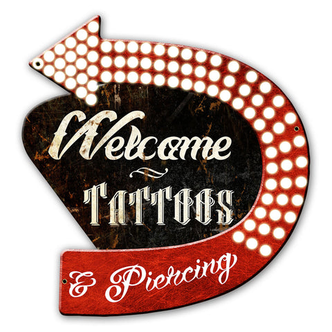 Tattoos Arrow 22 X 22 vintage metal sign Metal Sign