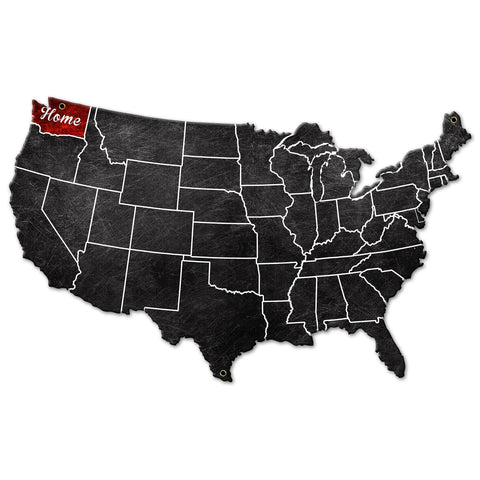 Home Washington 18 X 11 vintage metal sign Metal Sign