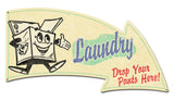 Laundry Arrow Right 26 X 14 vintage metal sign Metal Sign