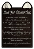 PSB397 - AND GOD CREATED CAT Metal Sign