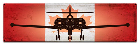 PSB400   Avro CF 100 Canuck Metal Sign
