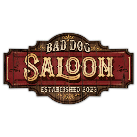 Saloon   Personalized Metal Sign