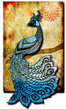 3-D Peacock  Sign Metal Sign
