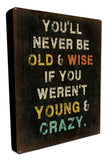 Wise Young Vintage Sign Metal Sign