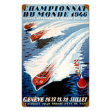 World Champion Boating Vintage Sign Metal Sign