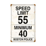 Speed Limit 55 Vintage Sign Metal Sign