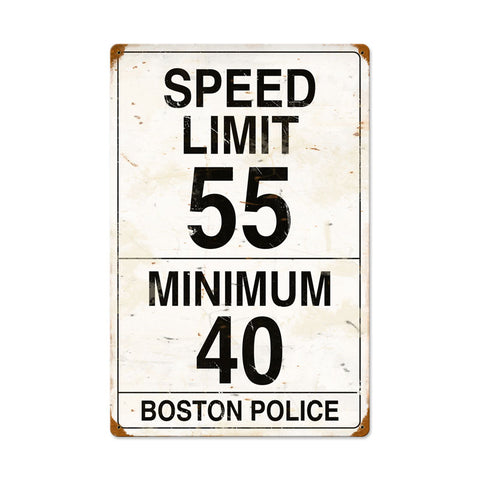 Speed Limit 55 Vintage Sign Metal Sign