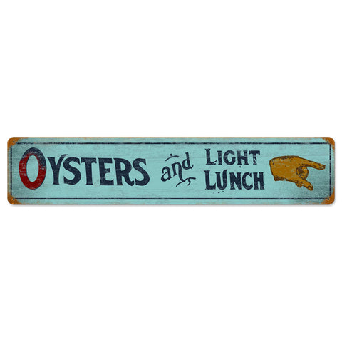 Oyster-Lunch-Vintage-Sign-Metal-Sign