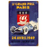 Paris Grand Prix Vintage Sign Metal Sign