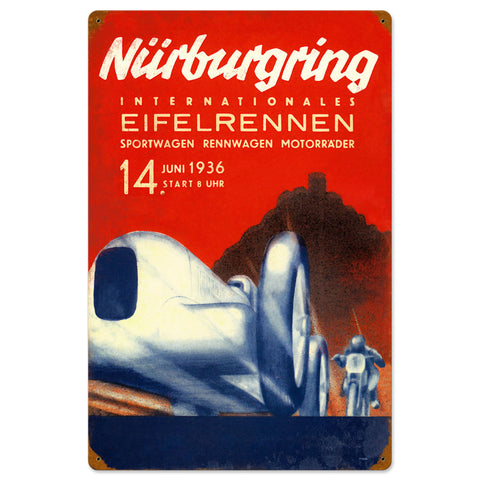 Nurburgring Vintage Sign Metal Sign