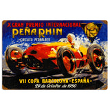 Pena Rhin Circut Vintage Sign Metal Sign