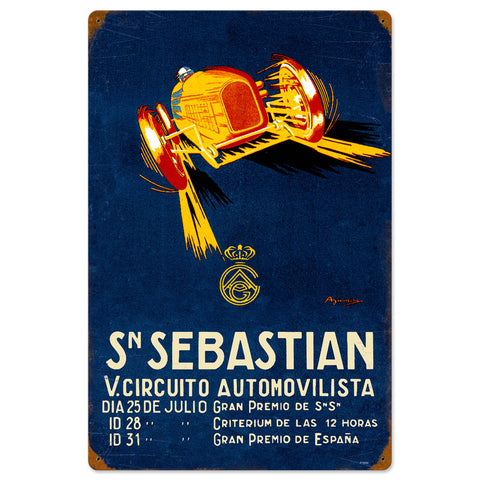 Sebastian Circut Vintage Sign Metal Sign