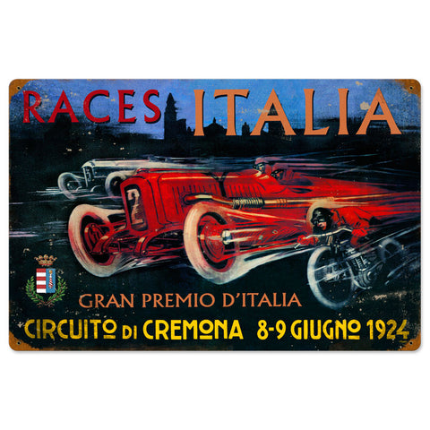 Cremona Circut Vintage Sign Metal Sign