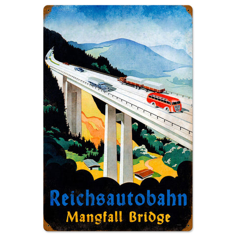Reichsautobahn-Bridge-Vintage-Sign-Metal-Sign