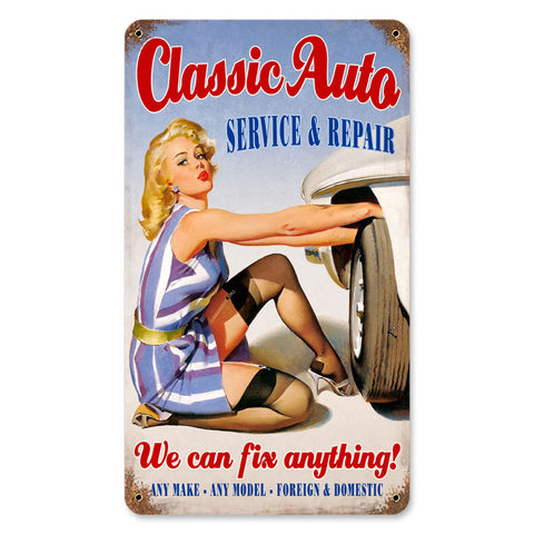 Classic Auto Vintage Sign Metal Sign