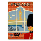 England Travel Vintage Sign Metal Sign