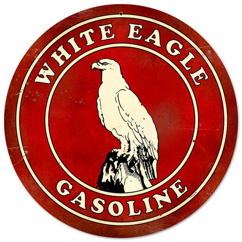 White Eagle Gasoline Vintage Sign Metal Sign