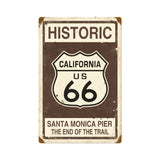 Historic 66 Vintage Sign Metal Sign