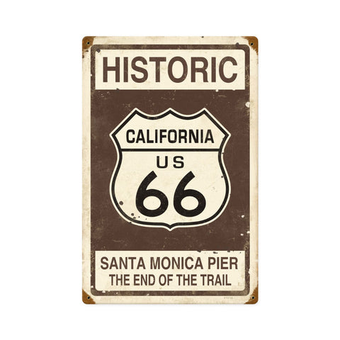 Historic 66 Vintage Sign Metal Sign