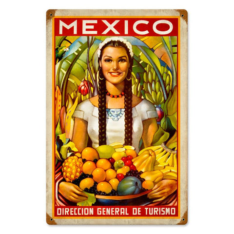 Mexico Vintage Sign Metal Sign