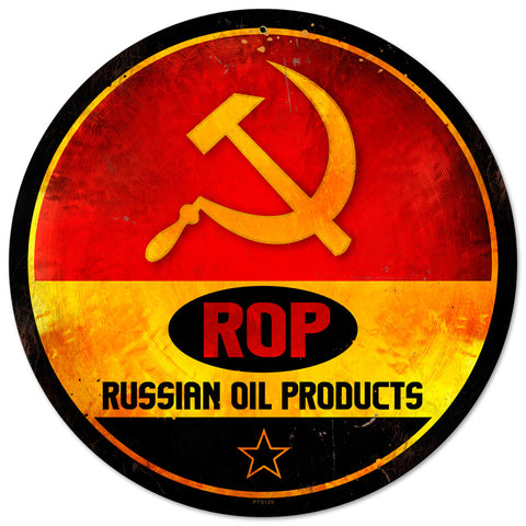Rop Gasoline Vintage Sign Metal Sign