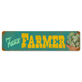 Faux Farmers Vintage Sign Metal Sign
