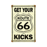 Route 66 Get Your Kicks Vintage Sign Metal Sign