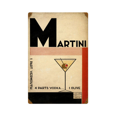 Deco-Martini-Vintage-Sign-Metal-Sign