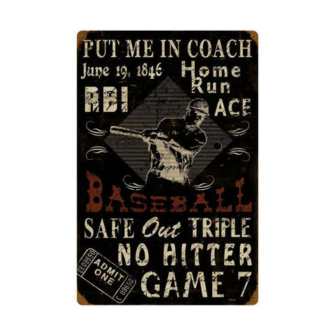 Baseball-Vintage-Sign-Metal-Sign