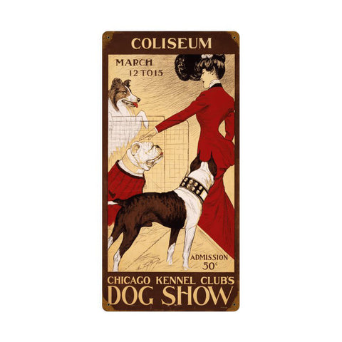 Chicago Dog Show Vintage Sign Metal Sign