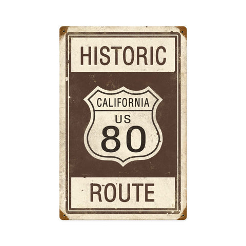 Historic-Route-80-Vintage-Sign-Metal-Sign
