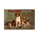 New England Dog Show Vintage Sign Metal Sign